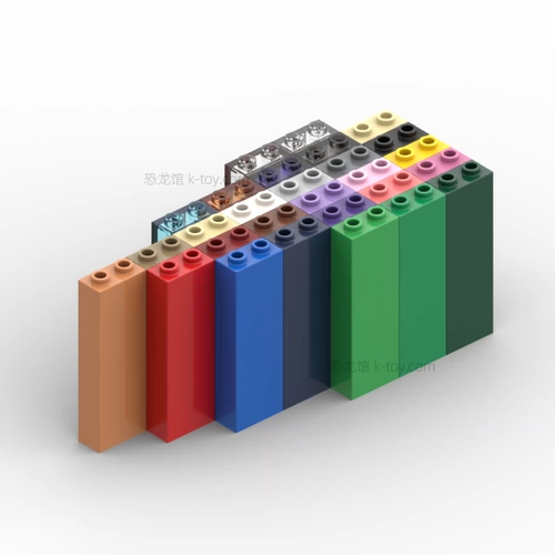 LEGO 2454 46212 35274 1x2x5 Стольбы Черно -белый красный и желтый синий и зеленый прозрачный печать