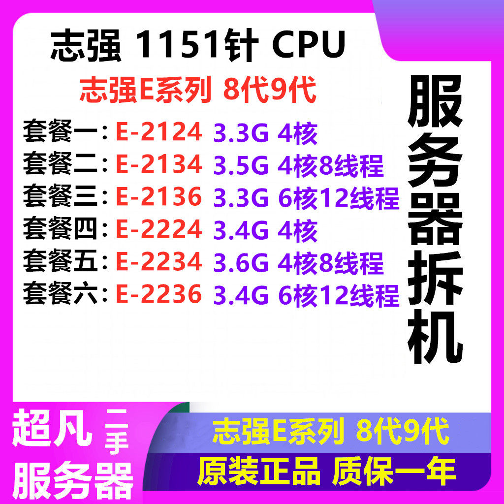 ซีพียู Intel Xeon E-2124 2234 2224 2226g E-2314 2335 2324g รุ่นออฟฟิเชียล