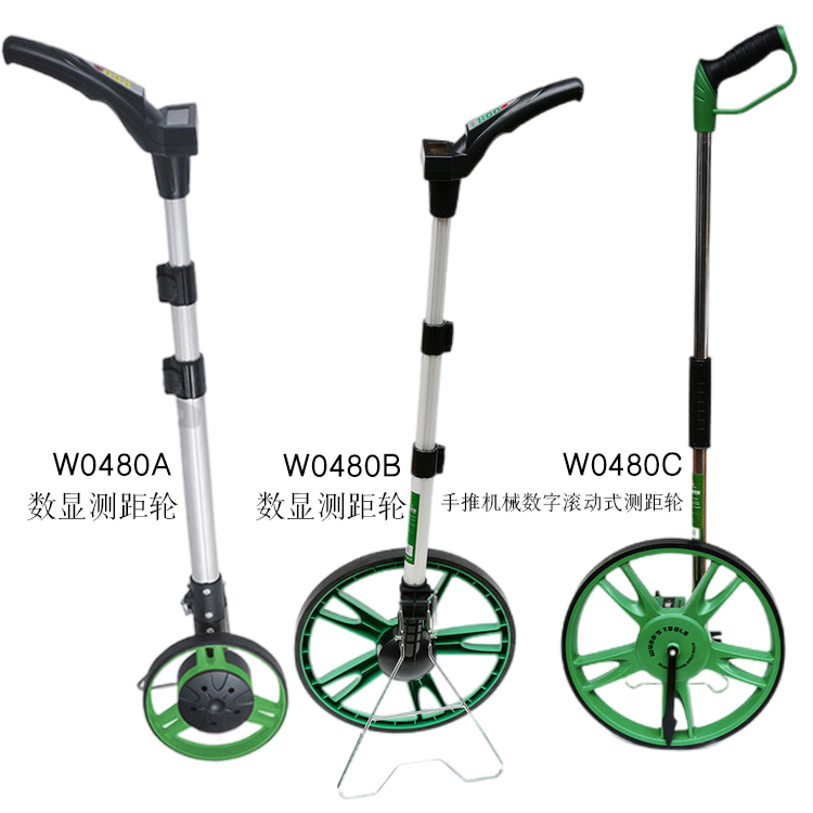 WeLEGACY number of hand-push mechanical digital rolling distance measuring wheels ten thousand meters distance meter measuring instruments W0480A