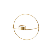 AUDO | MENU Danish official | New POV round brass tea candle holder Nordic style trumpet