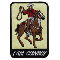 Personality Embroidery Magic Sticker Cowboy Arm Badge Submachine Clothing Badge Tactical Backpack Sticker can be used to customize