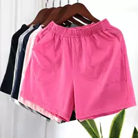 Quần pyjama quần short cotton nữ năm màu tinh khiết mùa hè mỏng phần giản dị nhà 100% quần cotton quần nhà - Quần tây quần kaki nam đẹp