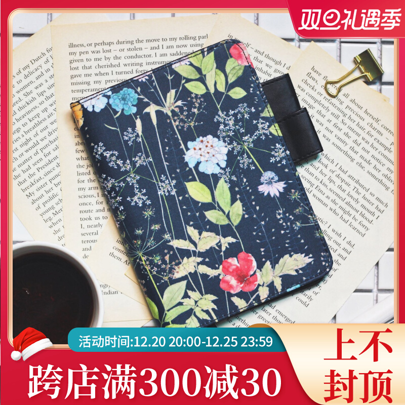N1ng hand account UK imported cotton flower and grass hand account book clothing schedule plan book A6