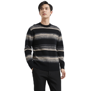 Gusha round neck gradient 100% wool sweater Gusha round neck gradient 100% wool sweater