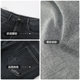 ປາສະຫຼາມ Ancient navy blue anti-wrinkle non-iron all-match jeans men's cat scratch pattern slim fit pants spring new style