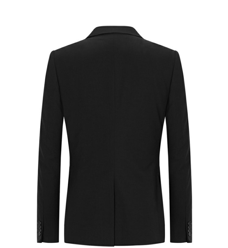 GXG nam mùa thu nam thời trang đô thị Pop trẻ trung kinh doanh phù hợp với màu đen Slim Suit áo khoác nam - Cao bồi quần đũi nam