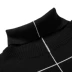 GXG nam mùa thu của người đàn ông thời trang mỏng thường màu đen cao cổ áo len dệt kim # 64110014 Hàng dệt kim