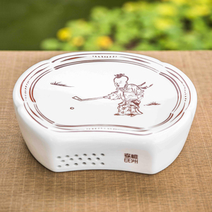磁州窑瓷器如意枕家用保健护理枕河北邯郸特色礼品瓷器养生枕头