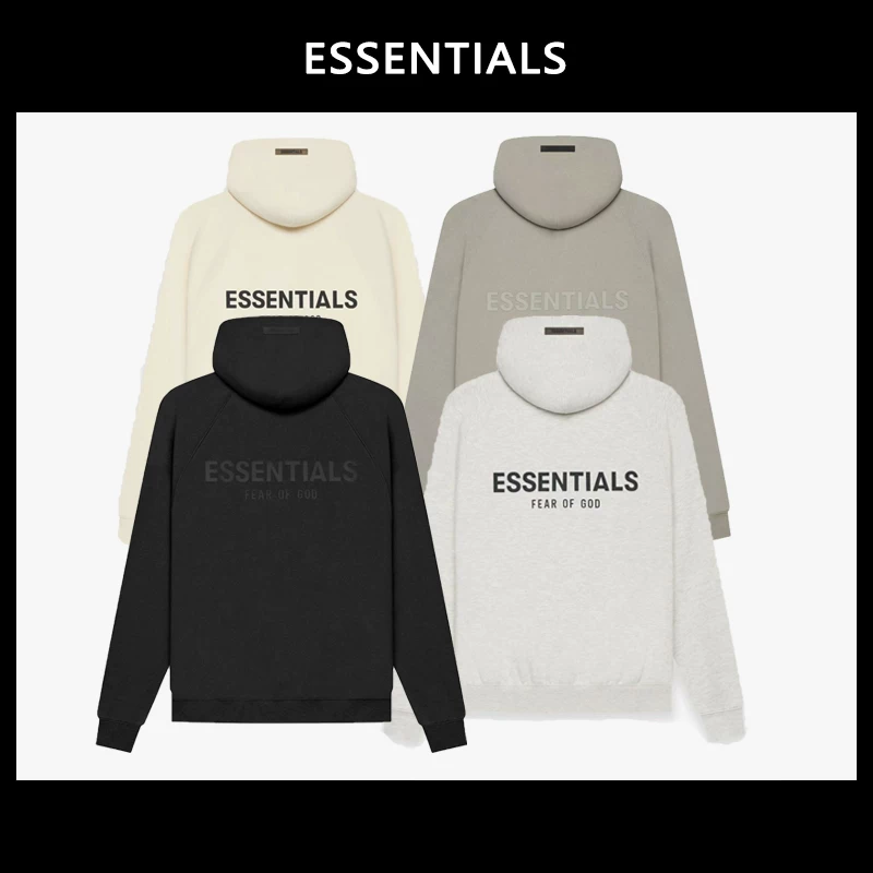 [Ningbo оригинальная фабрика] FOG KIMI ESSENTIALS свитшет женский двойная линия 21 худи с бархатной подкладкой и капюшоном для мужчин