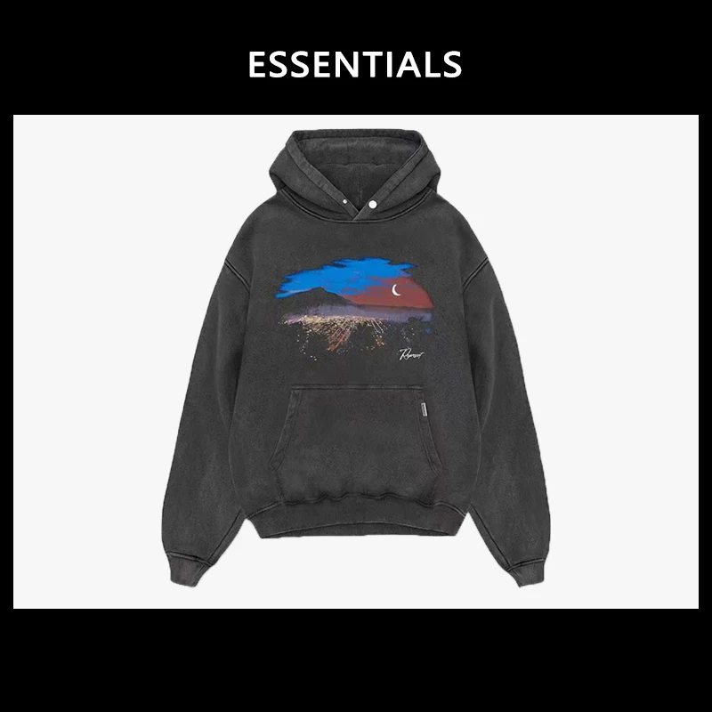 Скидка 50% Essentials свитер от RIM FOG мужской, составная линия 23 новый американский хай-стрит худи свободный свитер