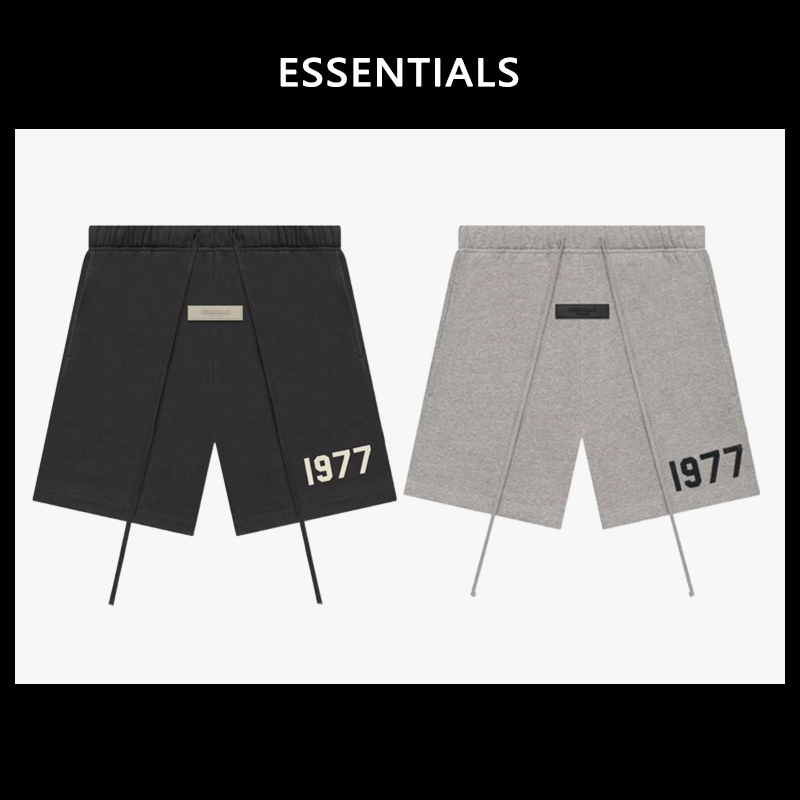 50% off Rim Fog Essentials Shorts for Women with Double Drawstring High Street Sports Casual 1977 Shorts for Men Trendy