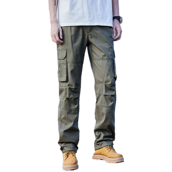 Autumn and winter trousers with multiple pockets overalls