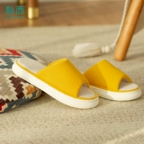 朴西 Нескользящие тапочки, комфортная обувь на платформе, из хлопка и льна, осенние