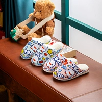 朴西 Детские нескользящие милые демисезонные удерживающие тепло тапочки