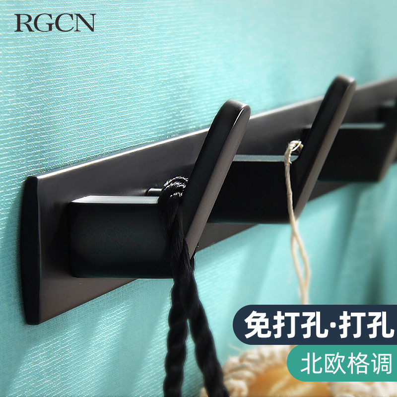 Trial dressing room hooks women's clothing clothes shop dressing room clothes wall upper house door Xuanguan bedroom hanging clothes hook free to punch-Taobao