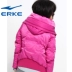 Hongxing Erke nữ xuống áo khoác đích thực làn sóng mới thoải mái ấm áp xuống áo khoác ngắn - Thể thao xuống áo khoác