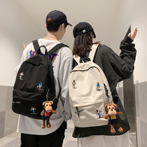 Joker ins Simple Couple Shoulder Bag Tide Book Bag Korean High School Harajuku ulzzang Female Backpack Junior High School Students