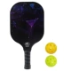 Dark Night Black — Два мяча за один удар — Стекловолокно [ракетка, сертифицированная USAPA]