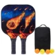 Ракетка Meteorite Red-Double с четырьмя мячами + рюкзак из стекловолокна [ракетка сертифицирована USAPA]