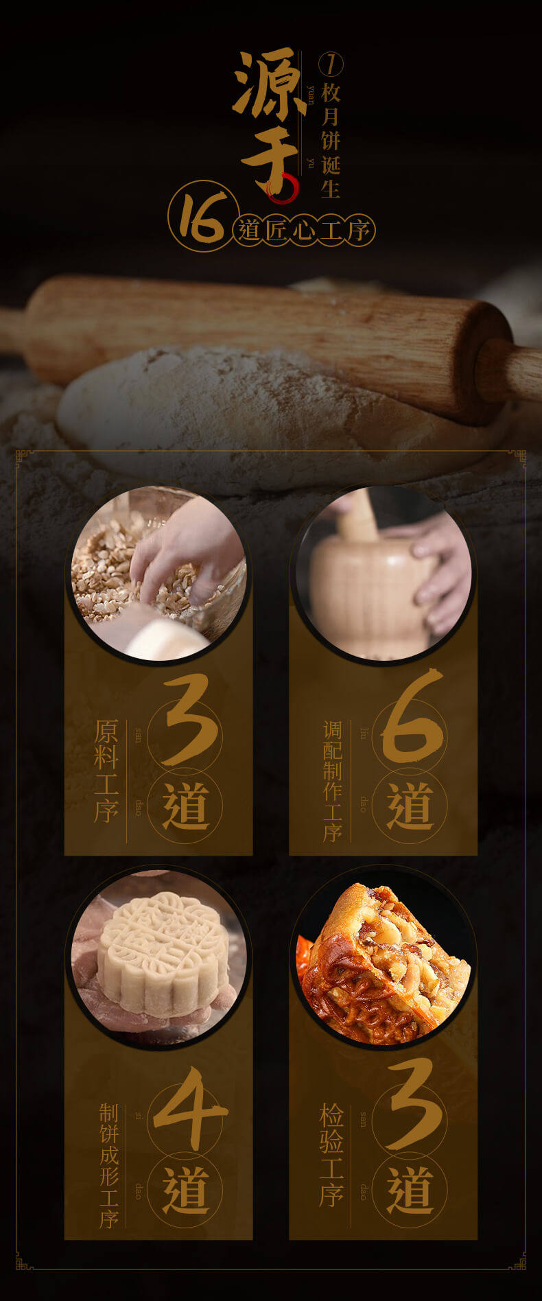上海老字号 杏花楼 月饼礼盒 8饼6味/800g 图11