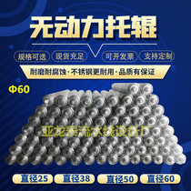 Stainless steel 38mm60mm unpowered carrier roller custom assembly line main driven conveyor belt galvanized drum with bearings