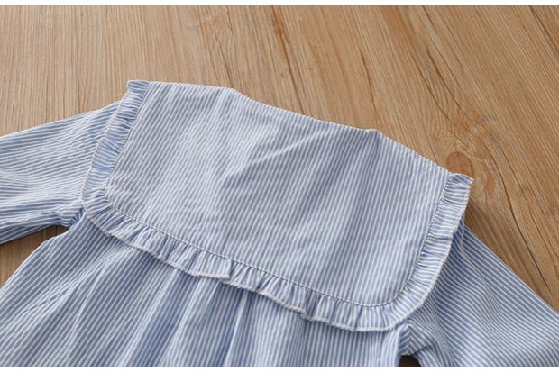 Áo sơ mi sọc bé 2019 mùa thu mới cho bé gái quần áo trẻ em áo sơ mi rộng lớn tx-a113 - Áo sơ mi shop đồ trẻ em