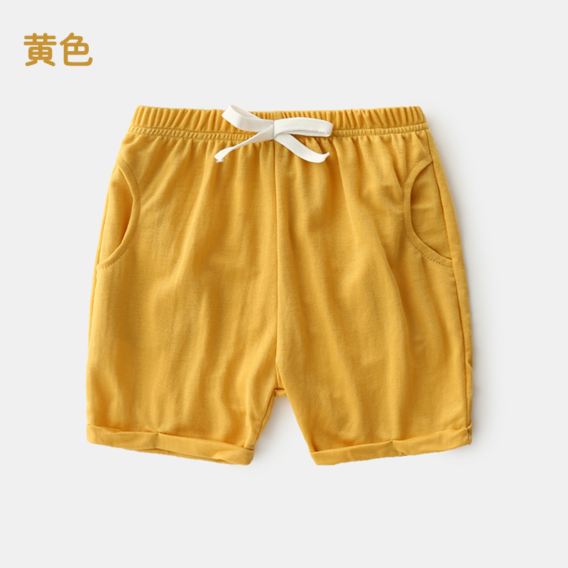 Yellowbaby leisure time shorts   2021 summer wear new pattern Boy Children's wear children Cropped trousers kz-d196