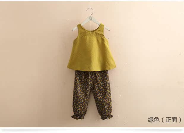 Bộ đồ bé gái mùa hè 2019 cho bé gái mới mặc quần áo trẻ em không tay vest tz-4385 - Phù hợp với trẻ em đồ sơ sinh cho bé