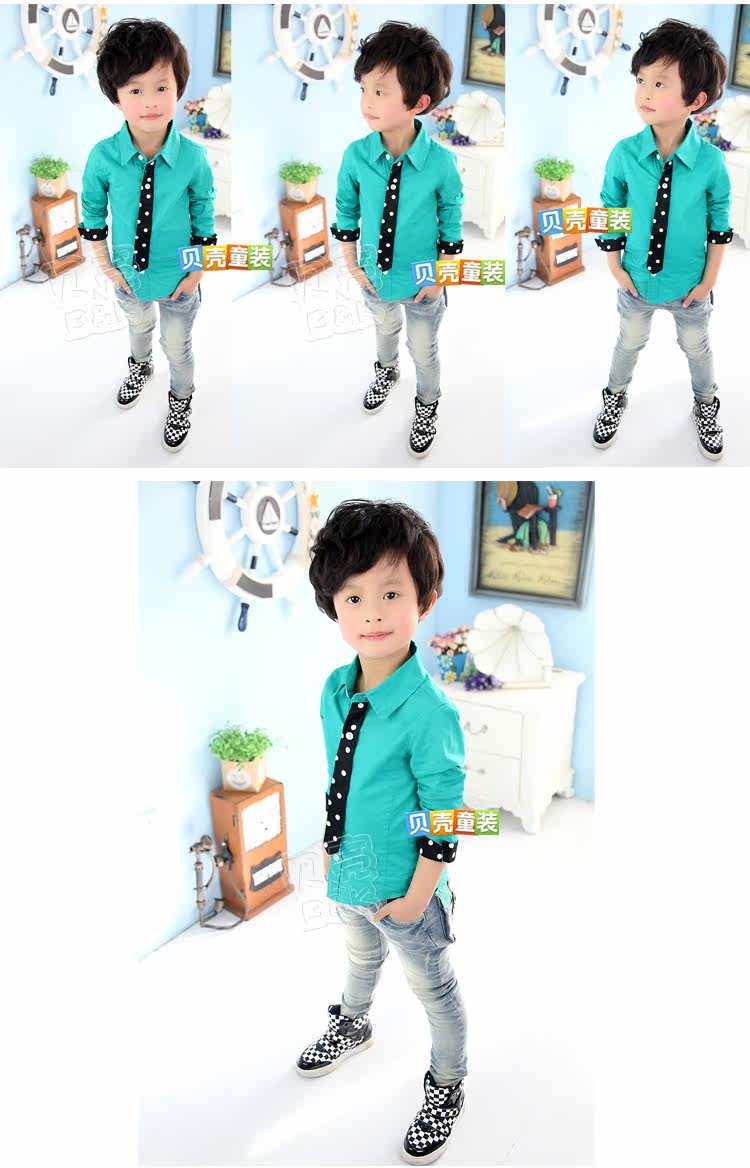 Chemise garcon à manche longue - Ref 2081909 Image 70