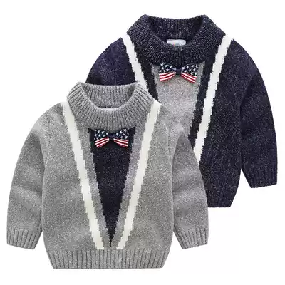 Baby English sweater 2021 autumn winter clothes new boys and children's clothing pullover sweater my-1398