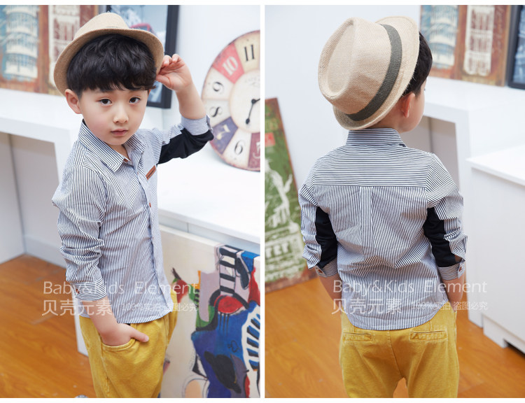 Chemise garcon à manche longue - Ref 2081973 Image 71