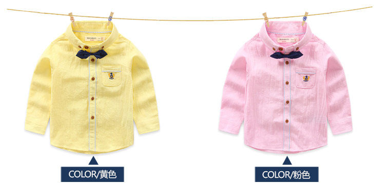 Chemise garcon à manche longue - Ref 2081970 Image 69