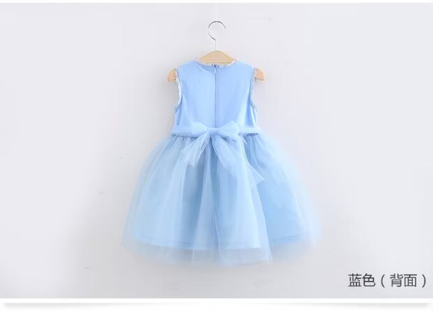 Váy ren công chúa cho bé 2018 hè mới cho bé gái Quần áo trẻ em váy lưới qz-3305 đầm cho be gái 15 tuổi