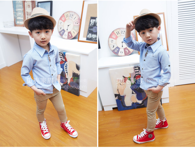 Chemise garcon à manche longue - Ref 2081969 Image 70