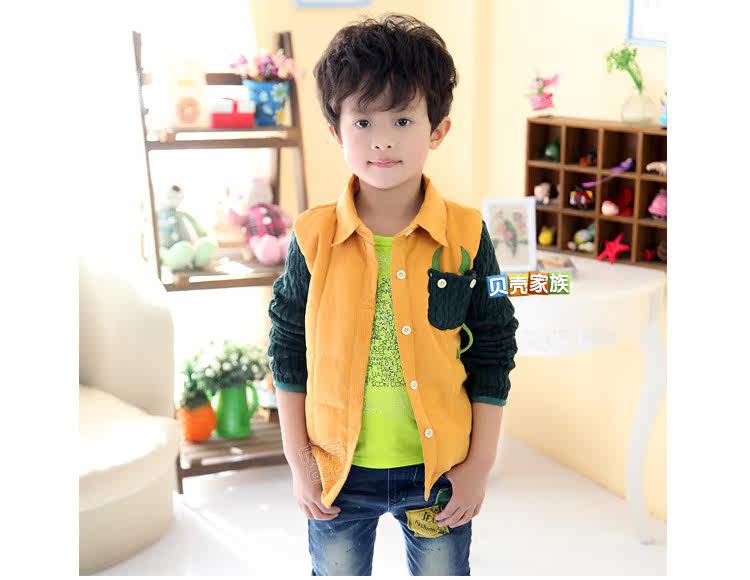 Chemise garcon à manche longue - Ref 2081897 Image 71