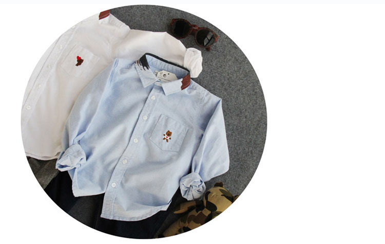 Chemise garcon à manche longue - Ref 2074860 Image 82