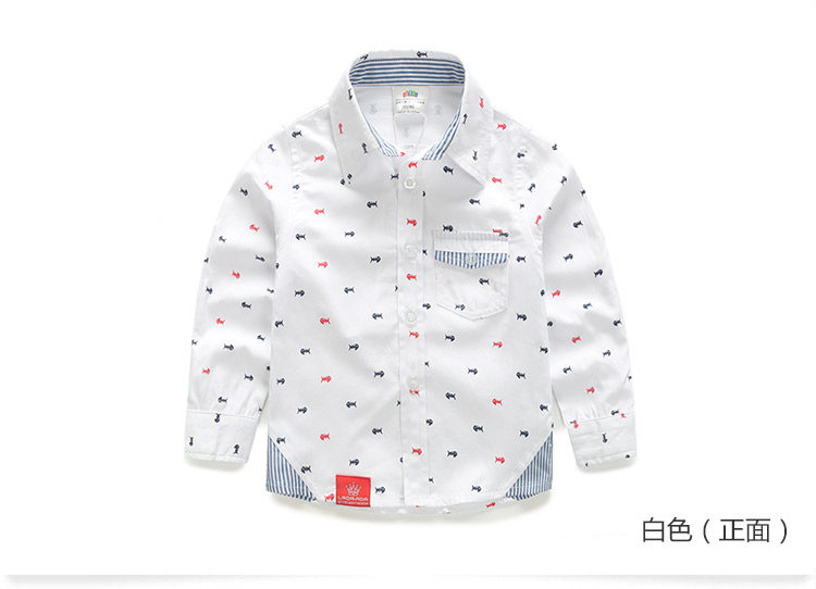 Chemise garcon à manche longue - Ref 2081934 Image 71