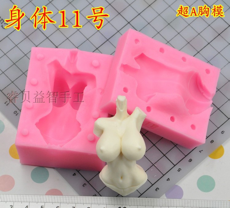 [Body khuôn] mềm clay clay màu bùn fondant cơ thể nam giới và phụ nữ tay và chân búp bê tay để làm cơ thể silicone khuôn đất sét nhật tự khô