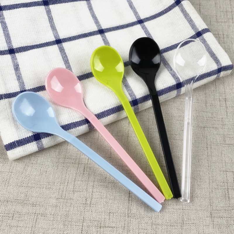 Disposable spoon with hard ice cream spoon independently packed pudding spoon yogurt dessert spoon of snow cream 100