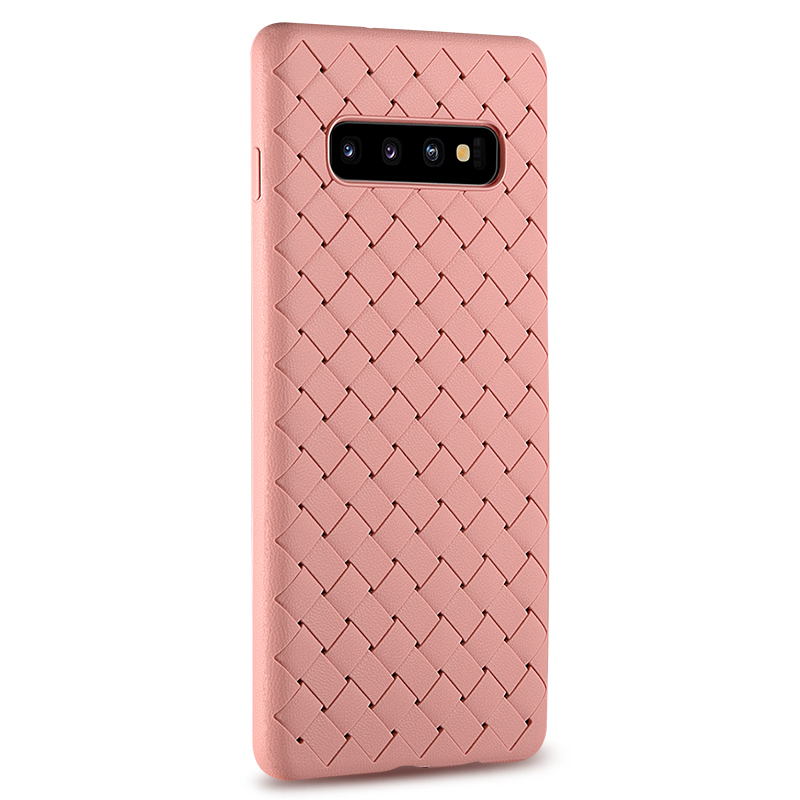 Baoshili Samsung S10plus mobile phone shell leather pattern woven S10 leather s10+ protective cover s10e all-inclusive silicone business soft Galaxy men and women personality anti-fall explosion tide brand high-end breathable BV