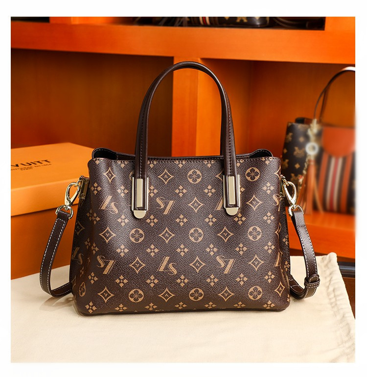 French DUDK women's bag high-end presbyopia leather bucket bag versatile large-capacity crossbody shoulder handbag