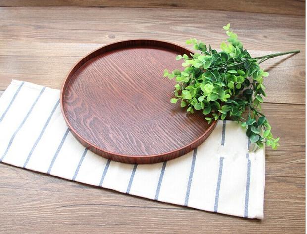 Khay trà bằng gỗ kích thước hai miếng đĩa trái cây - Tấm khay trà đẹp