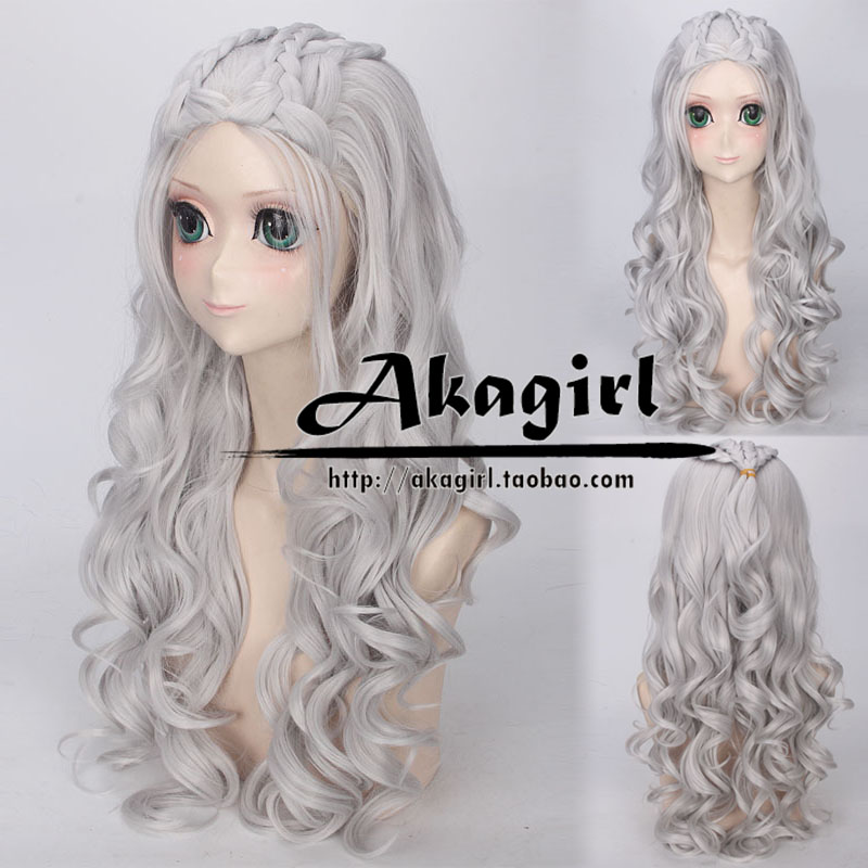 Trò chơi quyền lực 7 Dragon Mom Daenerys Danielis cosplay tóc giả COS quần áo để gửi chuỗi treo đồ cosplay học sinh