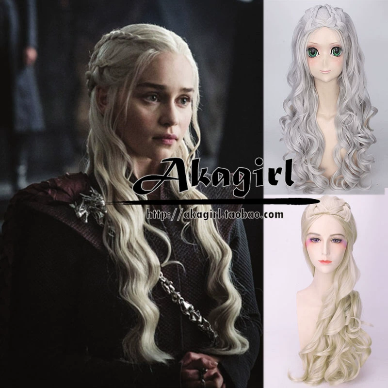 Trò chơi quyền lực 7 Dragon Mom Daenerys Danielis cosplay tóc giả COS quần áo để gửi chuỗi treo cosplay sexy