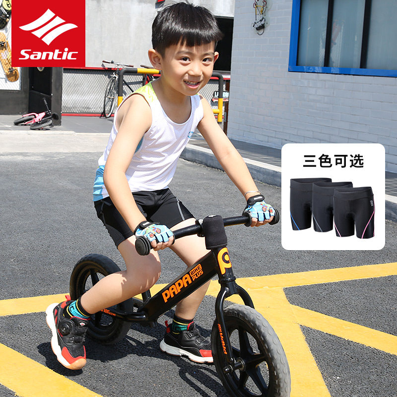 Santic Sendi guest spring and summer new children's balance bike training cycling shorts scooter pants boys and girls