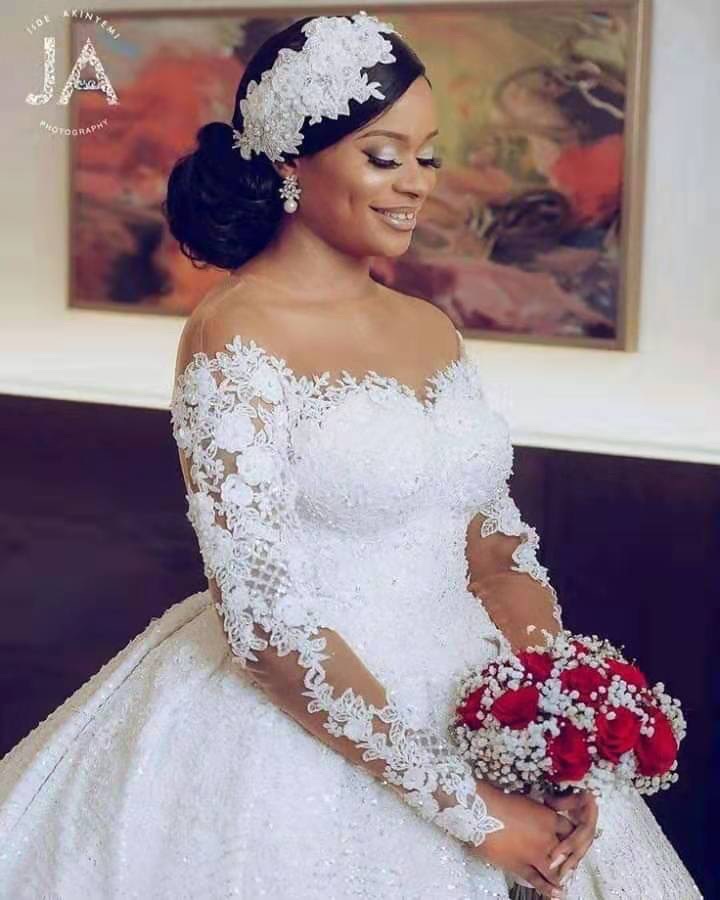 Wedding Dress Long Sleeve Bride Lace Wedding Gowns