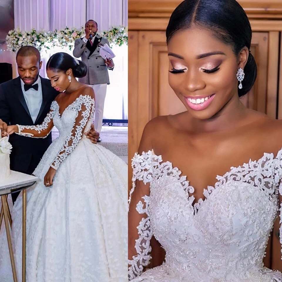 Long Sleeve Ball Gown Wedding Dress Lace Bridal Gown Long Sleeve Ball Gown Wedding Dress Lace Bridal Gown