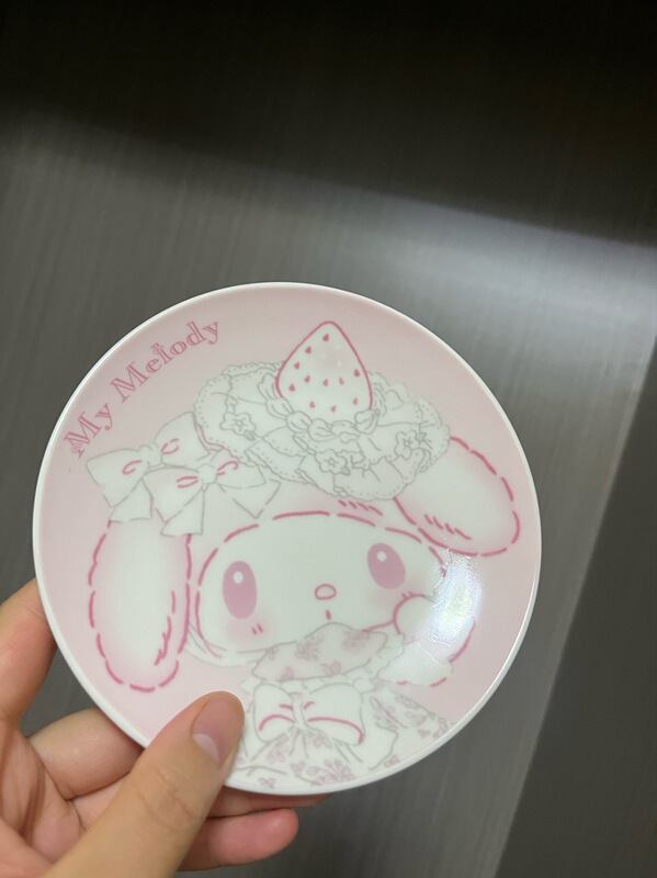 Melody Wedding Dress Series Ceramic Plates Cute Cartoon Animation Peripheral Tableware Household Dish Plates Fruit Plates