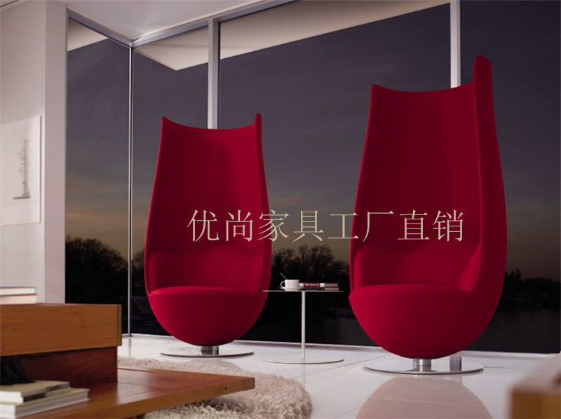 Designer furniture Tulipchair glass fiberglass high back chair chair chair reception chair