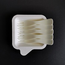 Birthday cake knife and fork plate set tableware disposable knife and fork plate carton packaging bag custom bronzing logo